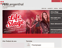 Tablet Screenshot of feg-langenthal.ch